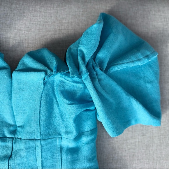 Cult Gaia NWT - Asal Dress in Tide Color - Turquoise Mini Dress - Picture 6 of 11